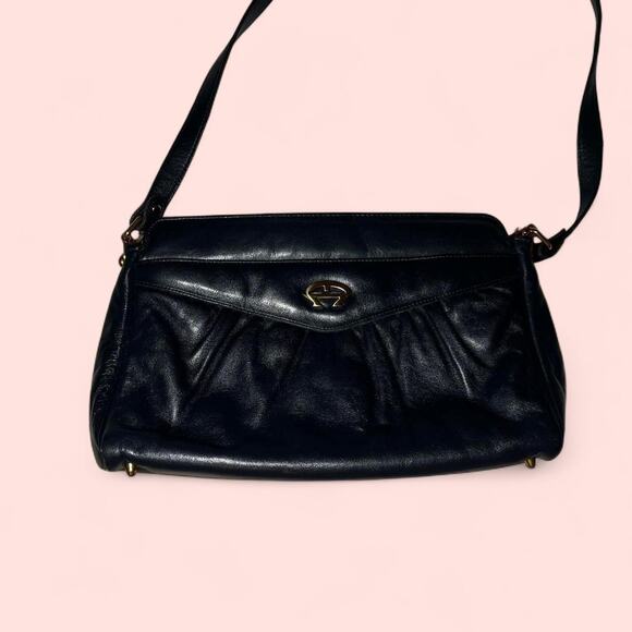 Vintage etienne aigner blue leather - Picture 4 of 5